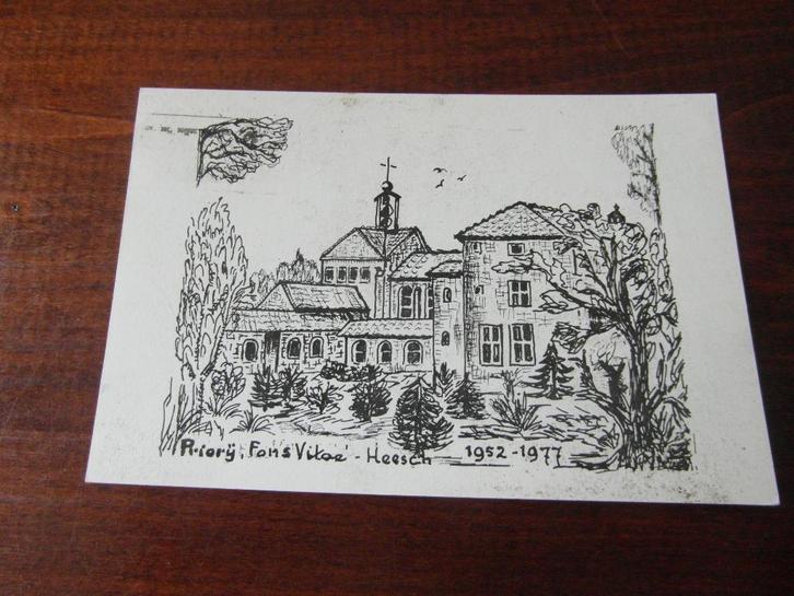 Z69 - Heesch - Priorij - Mooie speciale kaart, Verzamelen, Ansichtkaarten | Nederland, Noord-Brabant, 1960 tot 1980, Ophalen of Verzenden