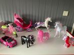 Barbie paarden,scooter en auto, Ophalen of Verzenden, Gebruikt, Barbie