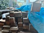 Eiken balken, Doe-het-zelf en Verbouw, Hout en Planken, Ophalen, Eiken, Zo goed als nieuw, 50 mm of meer
