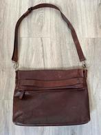 SACCOO bruin leren schoudertas, Ophalen of Verzenden, Zo goed als nieuw, Bruin, Overige merken