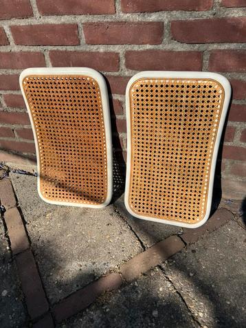 2X Marcel Breuer Cesca Stoel Rugleuning Wit  beschikbaar voor biedingen