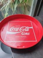 Mooi vintage jaren 70 coca cola dienblad van metaal te koop., Huis en Inrichting, Rond, Ophalen of Verzenden, Metaal, Zo goed als nieuw