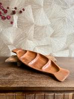 Vintage houten serveerschaal in visvorm – handgemaak, Ophalen of Verzenden