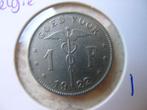Franc 1922 Belgie (nr 1), Postzegels en Munten, Munten | Europa | Niet-Euromunten, Ophalen of Verzenden, België, Losse munt