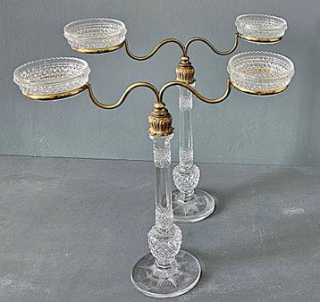 paar Victoriaanse "Cricklite" kandelaars van S. Clarke. beschikbaar voor biedingen