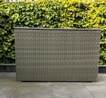 Kussenbox XXL grijs wicker voor tuinkussens beschikbaar voor biedingen