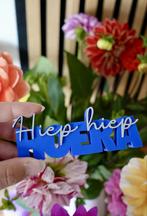 Hiep Hiep Hoera 3D Geprint Woordbeeldje, Ophalen of Verzenden, Nieuw, Knutselwerk