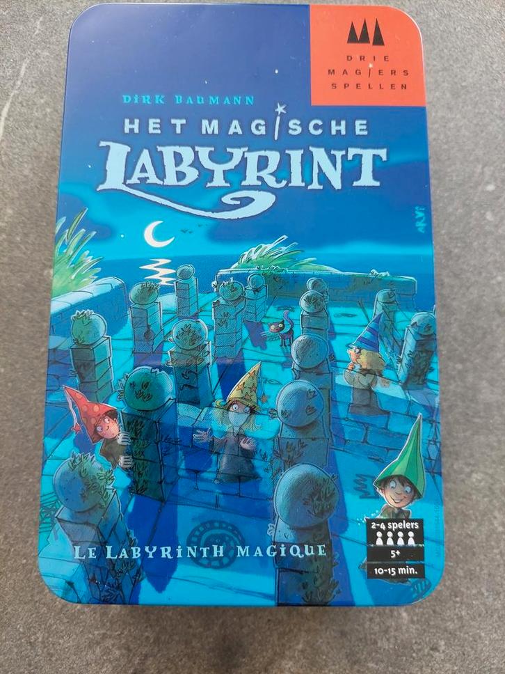 Het Magische Labyrint Bordspel, Hobby en Vrije tijd, Gezelschapsspellen | Bordspellen, Zo goed als nieuw, Drie of vier spelers