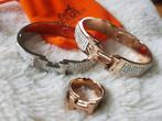 Zilverkleurig H armband kastopruiming!, Overige materialen, Nieuw, Ophalen of Verzenden, Zilver