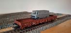 Trix 24201-10 Platte Wagon met Bestelwagen, Hobby en Vrije tijd, Modeltreinen | H0, Wisselstroom, Trix, Wagon, Ophalen of Verzenden