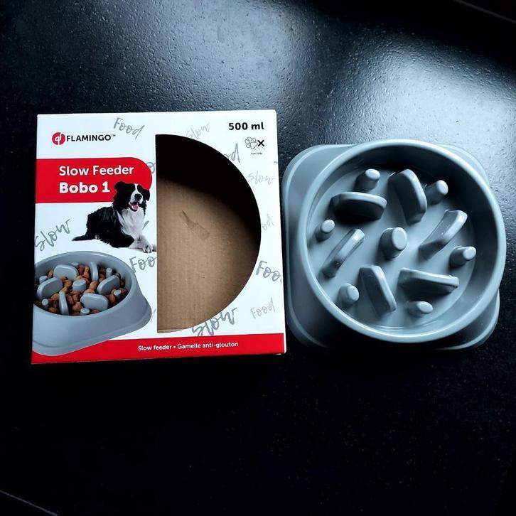 Flamingo Slow Feeder Bobo 1, Dieren en Toebehoren, Hondenvoerbakken en Drinkbakken, Zo goed als nieuw, Ophalen of Verzenden