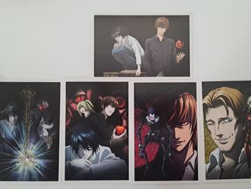 Zes Death Note manga anischtkaarten beschikbaar voor biedingen