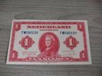 Prachtig+ biljet 1 gulden 1943, muntbiljet Wilhelmina, Postzegels en Munten, Bankbiljetten | Nederland, Ophalen of Verzenden, 1 gulden