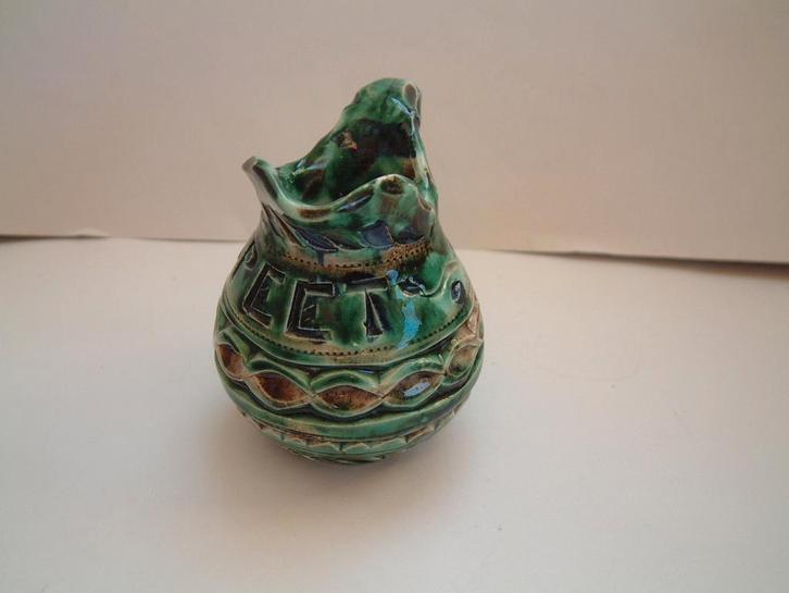 Gave antieke kerfsnede kannetje Elspeet, Verzamelen, Overige Verzamelen, Gebruikt, Ophalen of Verzenden