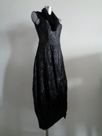 NOR Denmark maxi jurk viscose zwart, maat 2/38 NIEUW beschikbaar voor biedingen