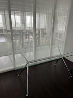 Glazen tafel 180x90x75, Ophalen, 50 tot 100 cm, Zo goed als nieuw, Vijf personen of meer