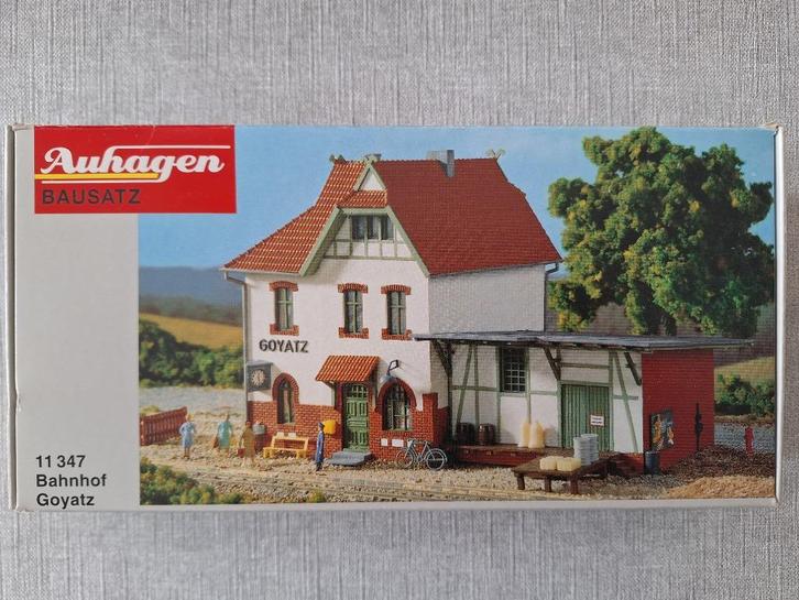 Auhagen 11347 - station Goyatz – Spree (nieuw), Hobby en Vrije tijd, Modeltreinen | H0, Nieuw, Brug, Tunnel of Gebouw, Gelijkstroom of Wisselstroom
