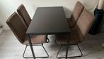 IKEA Tarendo/Sandsberg eettafel + 4 stoelen, Ophalen, Gebruikt, 4 tot 6 stoelen