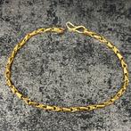 22k gouden armband massief schakel surinaams, Sieraden, Tassen en Uiterlijk, Armbanden, Ophalen of Verzenden