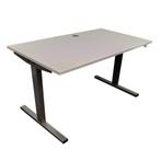 Elektrisch Zit Sta Bureau Wit Industrieel Donkergrijs B140xD