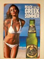 Mythos Bier Wandbord - Griekse Zomer 30 bij 20, Ophalen of Verzenden, Nieuw