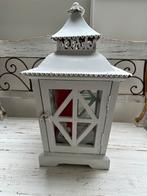 Witte Lantaarn/Windlicht, 25 tot 50 cm, Wit, Ophalen of Verzenden, Zo goed als nieuw