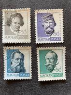 Postzegels uit Hongarije met historische figuren, Ophalen of Verzenden, Gestempeld