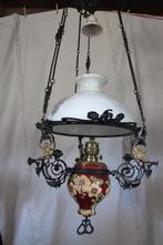 antieke majolica olielamp, Antiek en Kunst, Antiek | Lampen, Ophalen