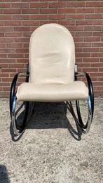 Schommelstoel van Strässle  Paul Tuttle Type  Nonna,, Huis en Inrichting, Fauteuils, Ophalen, Zo goed als nieuw, Leer