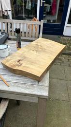 Eindstuk boomstamtafel tafelblad dik massief hout, Huis en Inrichting, Tafels | Eettafels, Ophalen, 200 cm of meer, 50 tot 100 cm