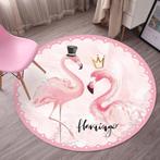 Rond Roze Flamingo Vloerkleed / Kleed Tapijt Mat Vloermat, Nieuw, Rond, Verzenden
