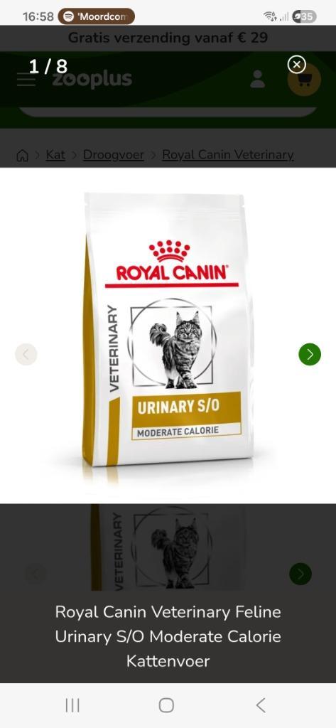 Royal Canin Urinary moderate calorie kattenbrokjes, Dieren en Toebehoren, Dierenvoeding, Kat, Ophalen