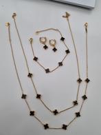 Van Cleef Klaver sieraden oorbellen, armband, 2 kettingen GP, Overige materialen, Nieuw, Ophalen of Verzenden, Met edelsteen