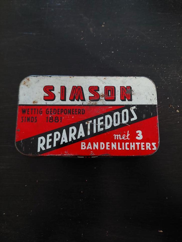 Simson reparatiedoosje, Verzamelen, Blikken, Gebruikt, Overige, Ophalen of Verzenden