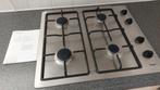 Gaskookplaat Inbouw Pelgrim mat rvs, Ophalen, 4 kookzones, Zo goed als nieuw, Inbouw