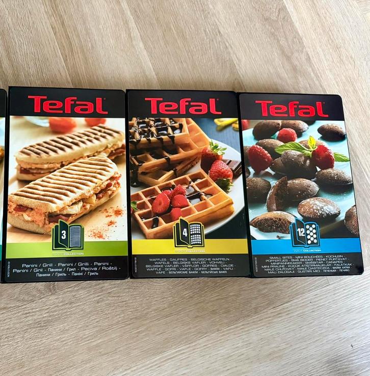 Tefal Snack Collection platen - nieuw en ongebruikt, Witgoed en Apparatuur, Grillplaten, Nieuw, Tafelgrill, Vaatwasmachinebestendig