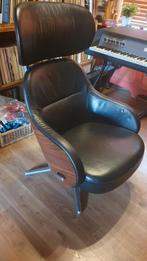 Fauteuil Stoel luxe echt leer, Huis en Inrichting, Fauteuils, Ophalen, Gebruikt, 50 tot 75 cm, Leer