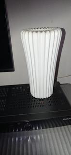 2 Vintage Ikea tafellampjes Plissé wit porselein., Minder dan 50 cm, Overige materialen, Gebruikt, Ophalen of Verzenden