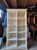 Witte houten kast, Ophalen, Met plank(en), Gebruikt, Teakhout