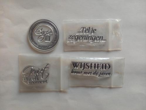 Nederlandse tekst stempels, Hobby en Vrije tijd, Stempelen, Nieuw, Clearstamp, Verzenden