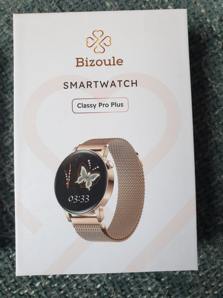 Bizoule Smartwatch Classy Pro Plus - Nieuwstaat!, Sieraden, Tassen en Uiterlijk, Smartwatches, Zwart, Bizoule, Ophalen of Verzenden