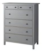 Hemnes ladekast, grijs, 6 lades, Huis en Inrichting, Kasten | Ladekasten, Ophalen, 5 laden of meer, Zo goed als nieuw, Minder dan 100 cm