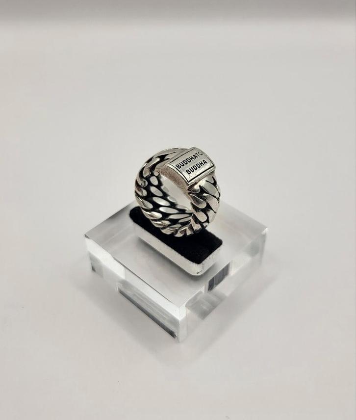 Buddha to Buddha brede zilveren ring, maat 17, zilver 925, Sieraden, Tassen en Uiterlijk, Ringen, Zo goed als nieuw, Dame of Heer