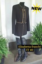 Elisabetta Franchi Jas - Zwart - Maat 34/36, Elisabetta Franchi, Zwart, Nieuw, Ophalen of Verzenden