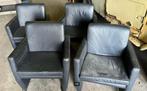 fauteuil 4 stuks leder, Ophalen, Gebruikt, Leer