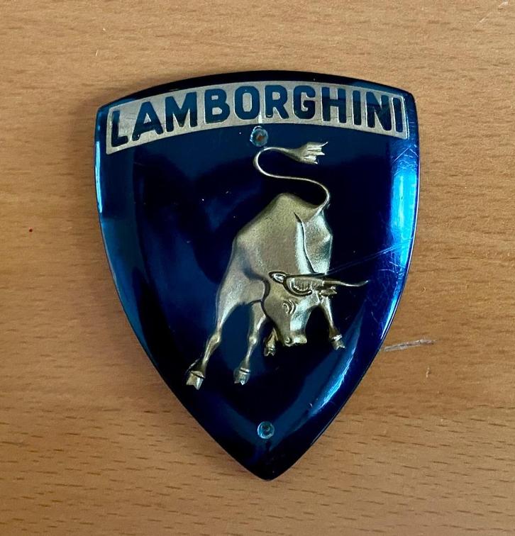 Unique Lamborghini bonnet Badge - Espada 1972, Verzamelen, Automerken, Motoren en Formule 1, Gebruikt, Auto's, Verzenden