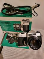 Chinon CS analoge 35mm SLR met 50mm f2 lens en doos!, Spiegelreflex, Gebruikt, Ophalen of Verzenden