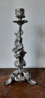 ANTIEK OUD   ....  GIETIJZEREN  ...  FRANSE KANDELAAR, Antiek en Kunst, Antiek | Kandelaars, Ophalen of Verzenden, Overige materialen