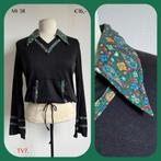 TV7. Vintage truitje mt 38, Maat 38/40 (M), 9462RP 14, Verzenden, Zwart
