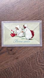 Brief van lakzegel voorzien. Kinderen met kaars en tube lak., Ophalen of Verzenden, Voor 1920, Gelopen, Kinderen